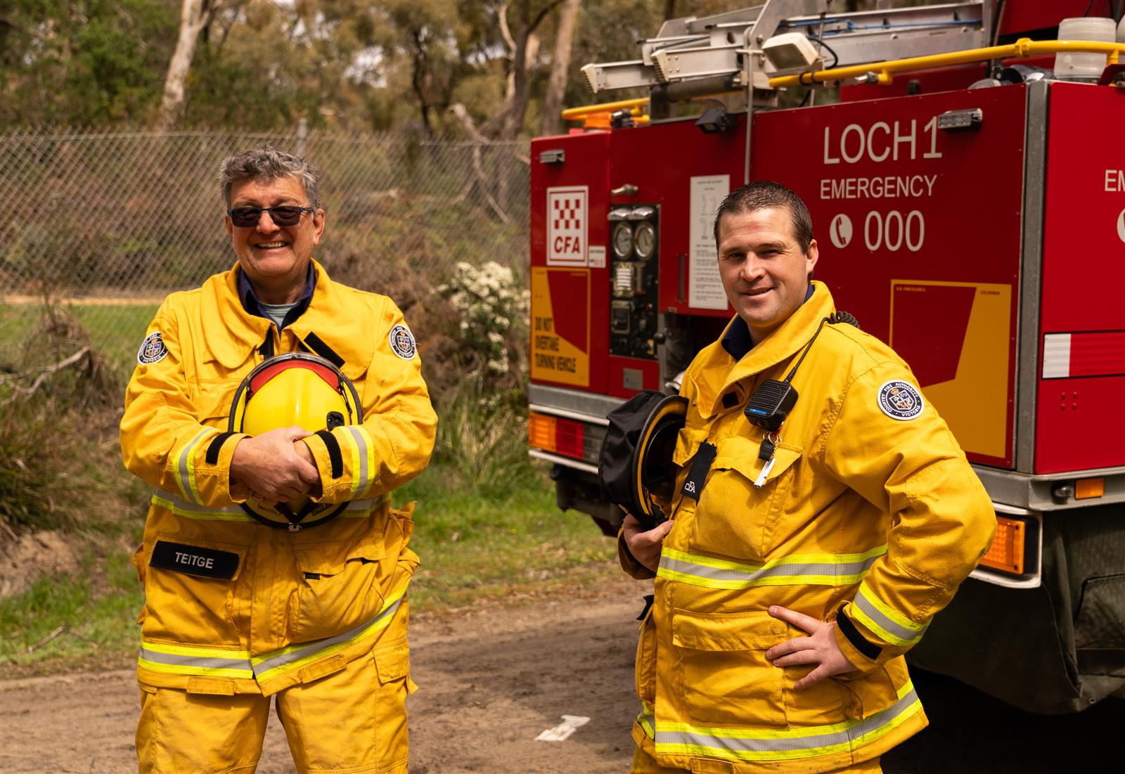 Andy Teitge and Phillip Clarke - Loch Fire Brigade Volunteers